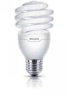 Philips 23W E27 ES Ultra Daylight Spiral Compact Fluorescent Lamp Economy Twister Bulb - 2 Pack