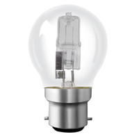 Heathfield 28W B22 BC G45 Halogen Golf Ball Bulbs Warm White Dimmable Pack of 10