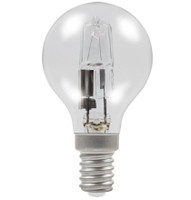 Heathfield 42W SES E14 Clear Halogen Golfball G45 Bulb 2700K Warm White 240V Dimmable Pack of 10