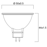 Sylvania RefLED MR16 GU5.3 LED Spotlight 5.8W 12V 4000K Cool White 36° Dimmable