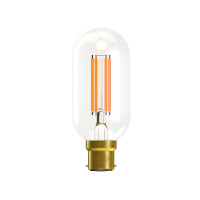 Bell Lighting 4w 240v BC LED Filament Tubular Short Clear 2700k Dimmable 60149