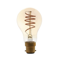 Bell Lighting 4w 240v BC LED Vintage Soft Coil Horizontal Filament GLS Amber 1800k Dimmable 60016