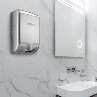 Dexpro Feisty Compact FC1W – 1.0kW Super High Speed  White Stainless Steel Hand Dryer Dexpro Feisty Compact FC1W – 1.0kW Super High Speed  White Stainless Steel Hand Dryer