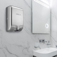 Dexpro Feisty Compact FC1SS – 1.0kW Super High Speed Brushed Stainless Steel Hand Dryer