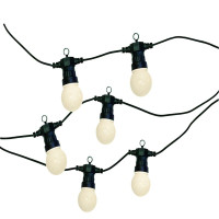 Powermaster S9399 LED 20 Large Globe Festoon String Lights – White, IP44, Outdoor & Garden Use