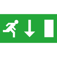 BELL 09014 – Down Legend for Spectrum 2.5W LED Emergency Exit Blade – 25m View Distance