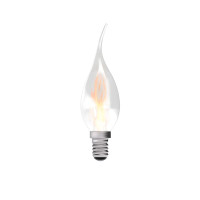 Bell LED 0.3W Bent Flicker Filament Candle SES 1800K – Decorative Vintage Look 61031