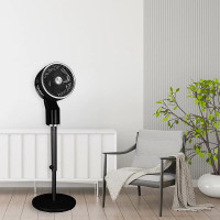 TCP Black Pedestal Fan – Quiet, Powerful Cooling with 3D Oscillation & Remote Control