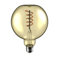 Crompton LED Aureum Decorative Globe G125 4W E27 1800K Gold Glass Bulb 22027