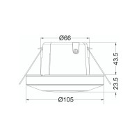 Timeguard PDFM361AB Single Channel 360° PIR Presence/Absence Detector – Flush Mount