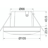 Timeguard PDFM362AB 2 Channel 360° PIR Flush Mount