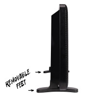 TCP 2000W Black Infrared Convection Heater | Wall Mounted & Freestanding – Fast Heat & Sleek Design