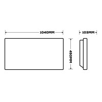 TCPWHHEAT2000WNCQ20 heater blending into white decor — sleek and subtle