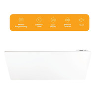 TCP 2000W White Electric Panel Heater | Wall Mounted Aluminium – Fast Heat & Energy Efficient Design