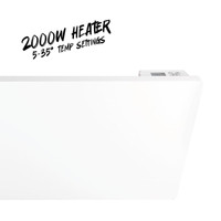 TCP 2000W White Electric Panel Heater | Wall Mounted Aluminium – Fast Heat & Energy Efficient Design