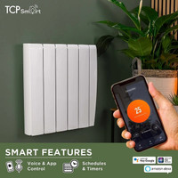TCP Smart 700W White Ceramic Panel Radiator  WiFi Electric Heater