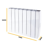 TCP Smart 2000W White Ceramic Panel Radiator  WiFi Electric Heater