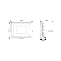 Timeguard LEDPRO100B 100W LED Floodlight IP65 Black 4000K Cool White