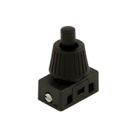 Jeani 703B Miniature Push Button Lamp Switch 2A 240V – Inline On/Off Switch