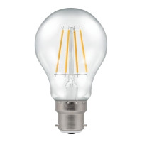 Crompton 7.5w 240v BC B22 2700K LED Filament GLS Warm White Dimmable 4207