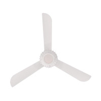Westinghouse Graham 132cm Indoor Celling Fan Nickel Lustre Finish White Blades Cage Shade and Opal Frosted Glass 72207