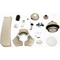 Westinghouse Techno 132cm Indoor Ceiling Fan Titanium Finish Titanium ABS Blades Opal Frosted Glass 78270