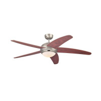 Westinghouse Bendan 132cm Indoor Ceiling Fan Dark Pewter Finish Applewood Blades Opal Frosted Glass 72564