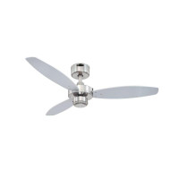 Westinghouse Jet I 105cm Ceiling Fan – Brushed Nickel, Reversible Blades (Wengue/Silver) 72289