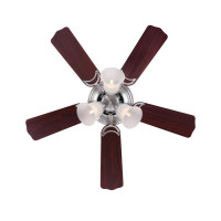Westinghouse Contempra Trio 90cm Ceiling Fan – Brushed Nickel, Reversible Rosewood/Beech Blades, Light Kit 72073