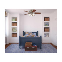 Westinghouse Contempra Trio 90cm Ceiling Fan – Brushed Nickel, Reversible Rosewood/Beech Blades, Light Kit 72073