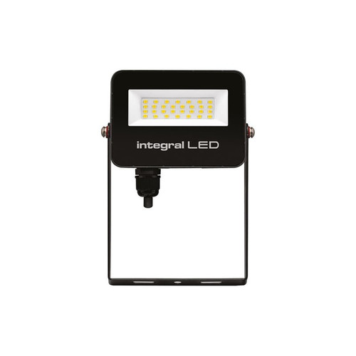Integral 20W LED Floodlight IP67 4000K Cool White 2000lm SuperSlim2 Black
