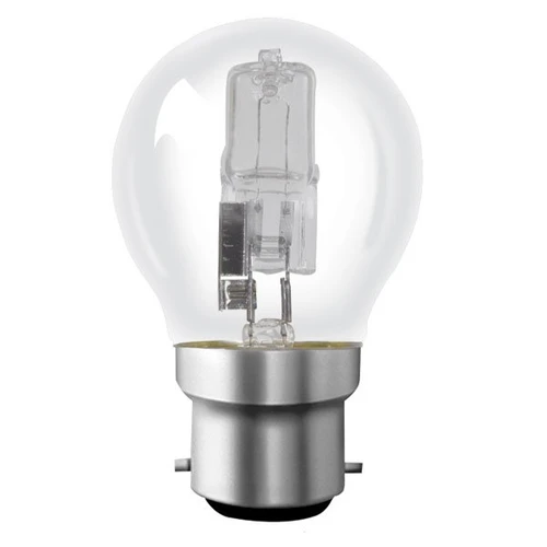 Heathfield 18W B22 BC G45 Halogen Golf Ball Bulbs Warm White Dimmable Pack of 10