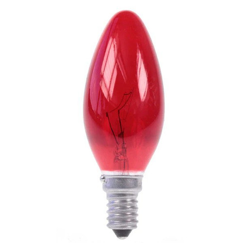 Crompton 40w SES E14 Incandescent Candle Fireglow Red Light Bulb Dimmable