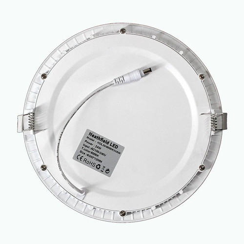 Heathfield 9w 146mm 4000k "Hawthorn" LED Round Panel - Cool White - Cutout 135mm