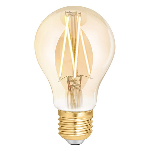 4Lite WiZ Connected SMART LED WiFi Filament Bulb 6.5W E27 GLS Clear Amber - 4L1/8016