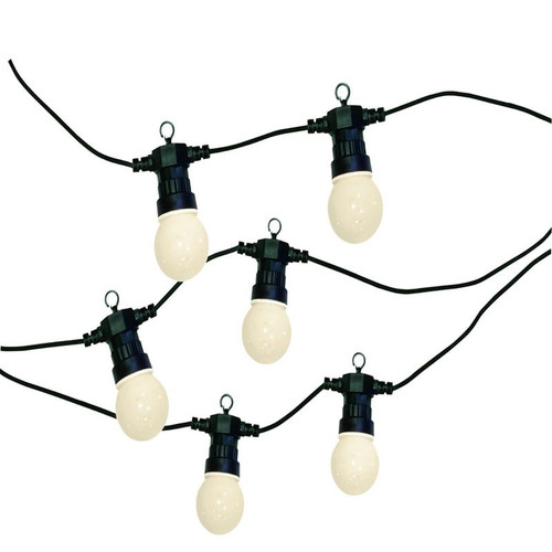 Powermaster S9399 LED 20 Large Globe Festoon String Lights – White, IP44, Outdoor & Garden Use