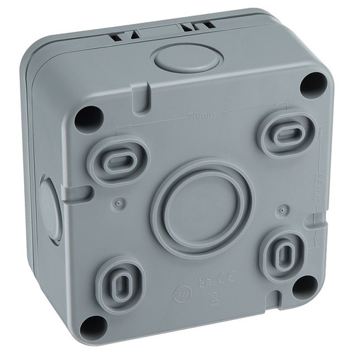 BG WP55RCD Outdoor RCD Fused Connection Unit 13A with Neon Weatherproof IP66