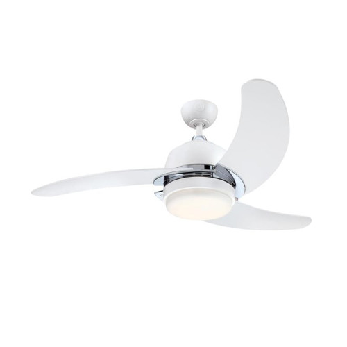 Westinghouse Simone 122 cm (48") Indoor Ceiling Fan – White Finish with LED Light & Pull Chains 73040