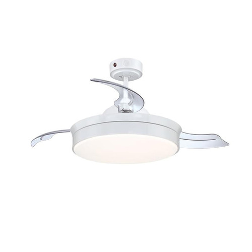 Westinghouse Tori 105cm Ceiling Fan – White Finish with Dimmable LED & Retractable Blades 73043