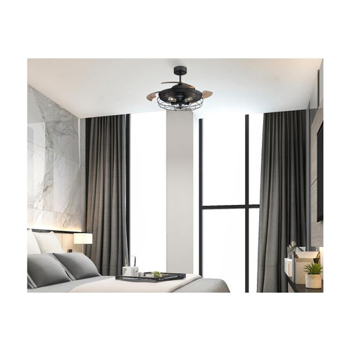 Westinghouse Dunlin 105 cm Ceiling Fan – Matte Black with LED Light & Remote Control 73001