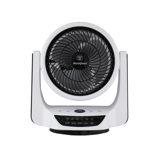 Westinghouse Cormac 25cm White & Black Desktop Fan – Quiet, Portable, with Remote 73037 Westinghouse Cormac 25cm White & Black Desktop Fan – Quiet, Portable, with Remote 73037