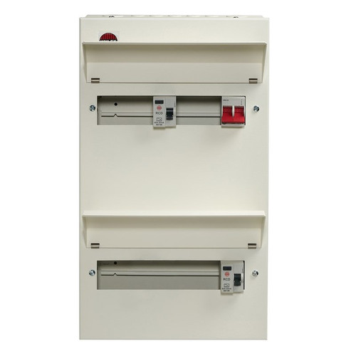 Wylex NMDRS20SSLHIA 20 Way High Integrity Duplex Consumer Unit – 100A Main, 2x 80A RCDs