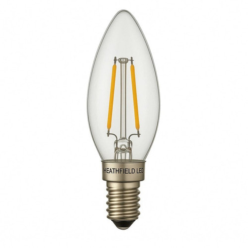Heathfield 4.2w 240v E14 LED Filament Candle Bulb Clear 2700K Dimmable