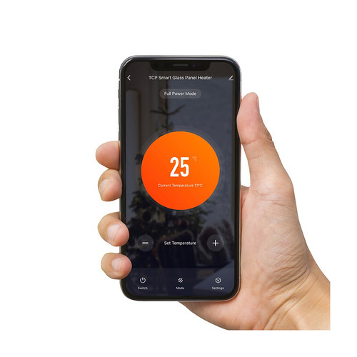 SMARADGBL2000UK heater in freestanding mode with its base (if supported)