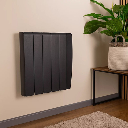 TCP Smart 1500W Black Ceramic Panel Radiator  WiFi Electric Heater