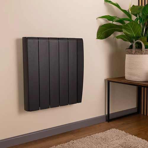 TCP Smart 2000W Black Ceramic Panel Radiator  WiFi Electric Heater