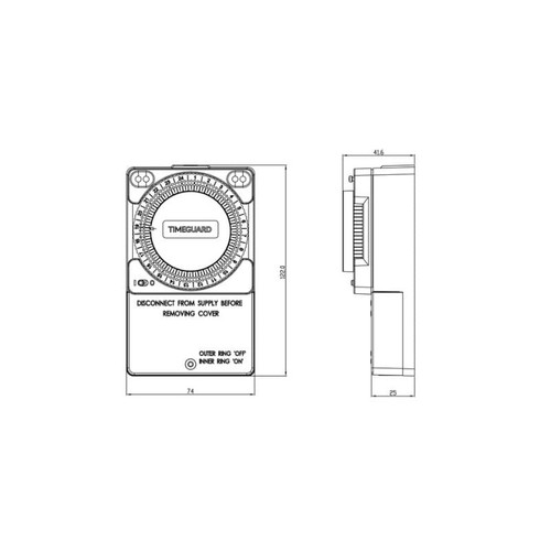 Timeguard TS900N 24 Hour Immersion Heater Timer – 13A Plug-in Controller