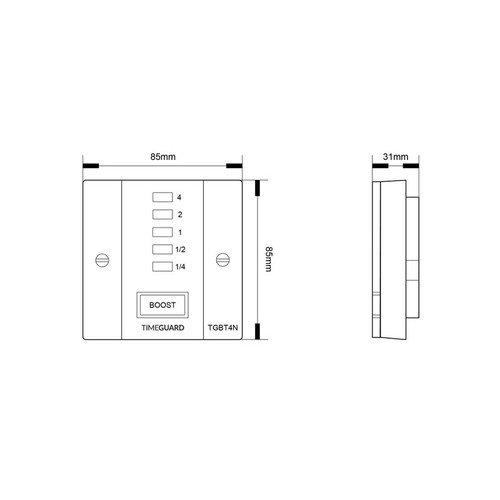 Timeguard TGBT4N 4 Hour Electronic Boost Timer