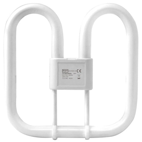 Crompton 28W 2D CFL Lamp GR8 2-Pin 4000K Cool White