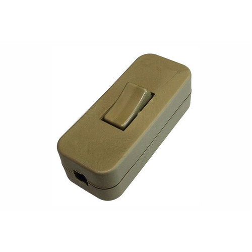 Jeani 701G Gold In-Line 2A Single Pole Switch – For Table or Standard Lamps